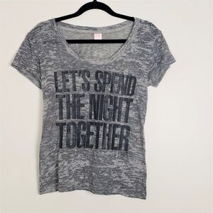 PINK burnout graphic t-shirt D15